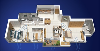 Kumar Hadapsar 2BHK Plan